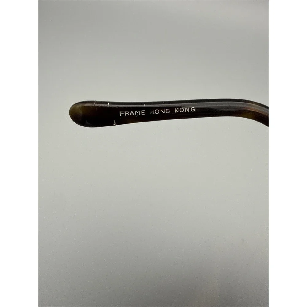 Vintage Apex MESA Bronze Metal Oval Sunglasses Hong Kong - DeadStock Rare 50-18